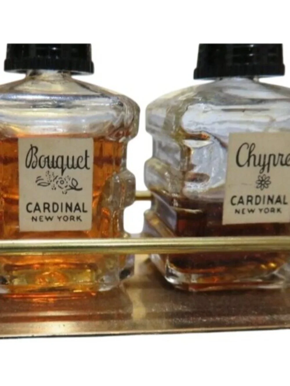 Tantalux by Cardinal Eau De Parfum Gardenia Chypre Bouquet Heart Lock & Key 1938
